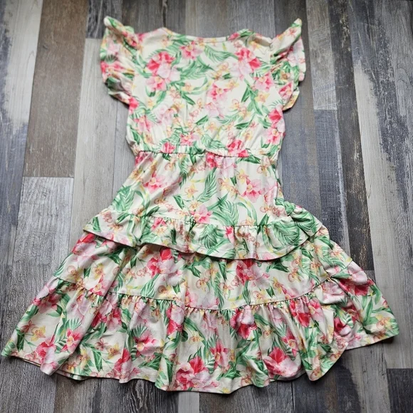 Tommy Bahama Girls Size 6 Floral Dress Tropical - Picture 4 of 4
